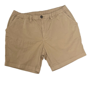 Men's XL Tan Khaki Chubbies Travertine Casual Shorts 5.5” Inseam